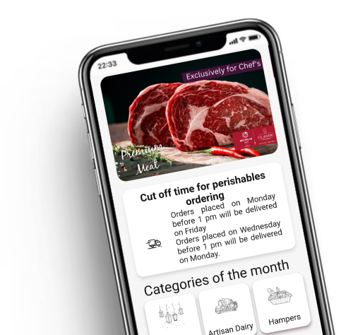 Application Mobile Classic fine foods